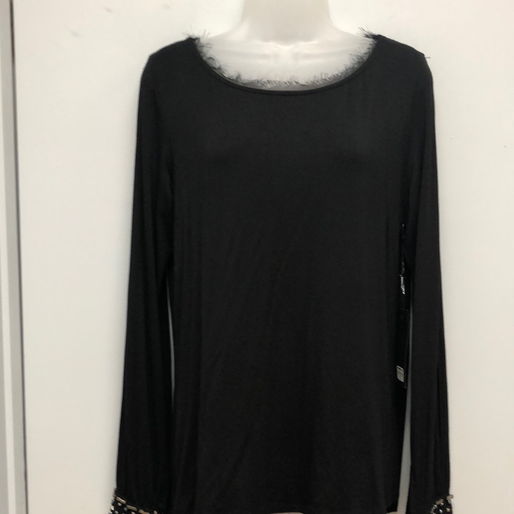 Black beaded top from Buckle